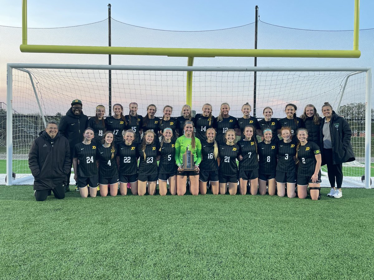 Dowathletics's tweet photo. Congratulations to our H.H. Dow Girls Soccer team as they win the SVL Championship this evening in an exciting 3-2 thriller over Grand Blanc!!!Great Job Chargers!!! #svlsports #ChargerPride https://t.co/iM8TC4oX13
