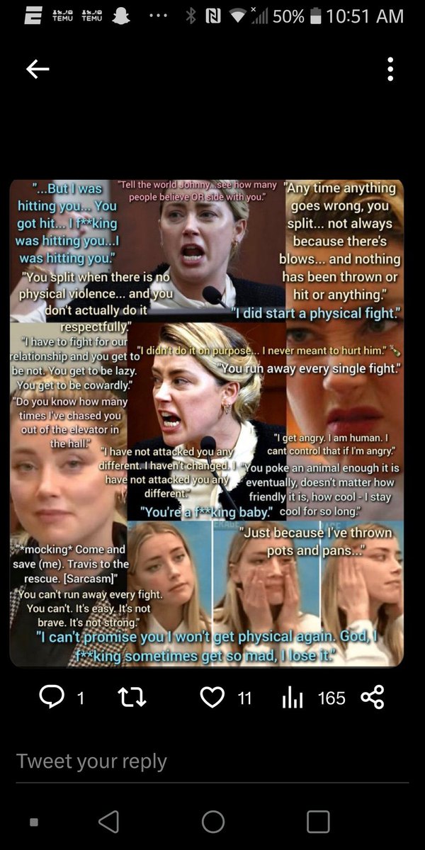 Ravensall333's tweet photo. @sophia_71_ Role models don’t go to jail for DV, start physical fights, abuse their husband, abuse their sisters, or spread lies about being abused or SA when they never were. #GetBetterRoleModels #AmberHeardlsAnAbuser https://t.co/F5nGGAIT1j