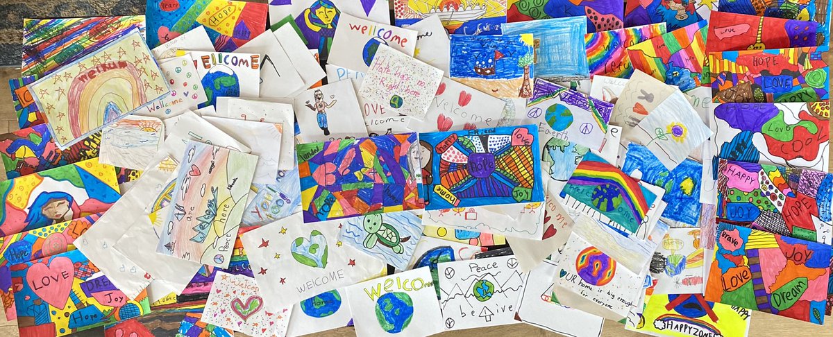 Plenty of postcards and Welcoming Rocks to brighten someone’s day ☀️<a href="/studentsrebuild/">Students Rebuild</a> <a href="/SpreckelsSD/">Spreckels Elementary</a> #WelcomingRefugeesProject #DoubleDays 🌎