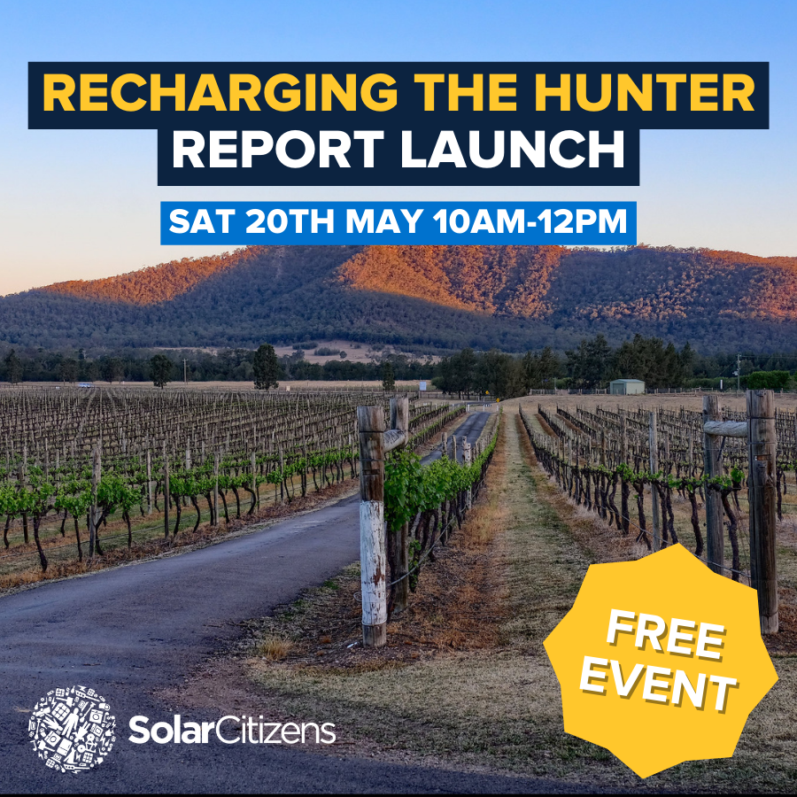 How to save the Hunter $122 million: Join @solarcitizens and @DanRepacholi at the Toronto Workers Club on Saturday, May 20 from 10am-12pm. They'll show how a strong Fuel Efficiency Standard could save the Hunter $122 million in fuel costs over 5 years! solarcitizens.org.au/recharging_hun…