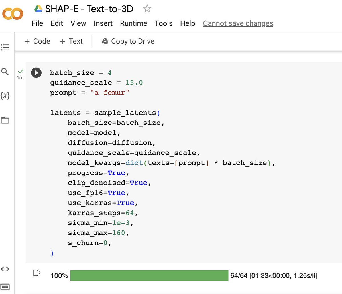 Jesse Courtier, MD (@jessecourtier) on Twitter photo First time trying @openai #ShapeE to generate 3D objects from text! Not a bad first pass when asked to generate "a femur" (though with some gnarly femoral torsion)! Great DIY tutorial here: youtu.be/BqrcodYyUgU from <a href="/1littlecoder/">1LittleCoder💻</a> 's YouTube channel. #radiology #3Dprinting First time trying @openai #ShapeE to generate 3D objects from text! Not a bad first pass when asked to generate "a femur" (though with some gnarly femoral torsion)! Great DIY tutorial here: youtu.be/BqrcodYyUgU from <a href="/1littlecoder/">1LittleCoder💻</a> 's YouTube channel. #radiology #3Dprinting