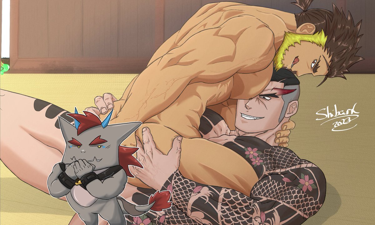 Shibark's tweet photo. #龍脈のアナザーエイドスR #アナドスR #AnotherEidosOfDragonVeinR #Bara #Yaoi #BL #fanart #NSFW #Jinnosuke #Rasho
El esperado regreso a Yamato https://t.co/hYhvSCz3GI