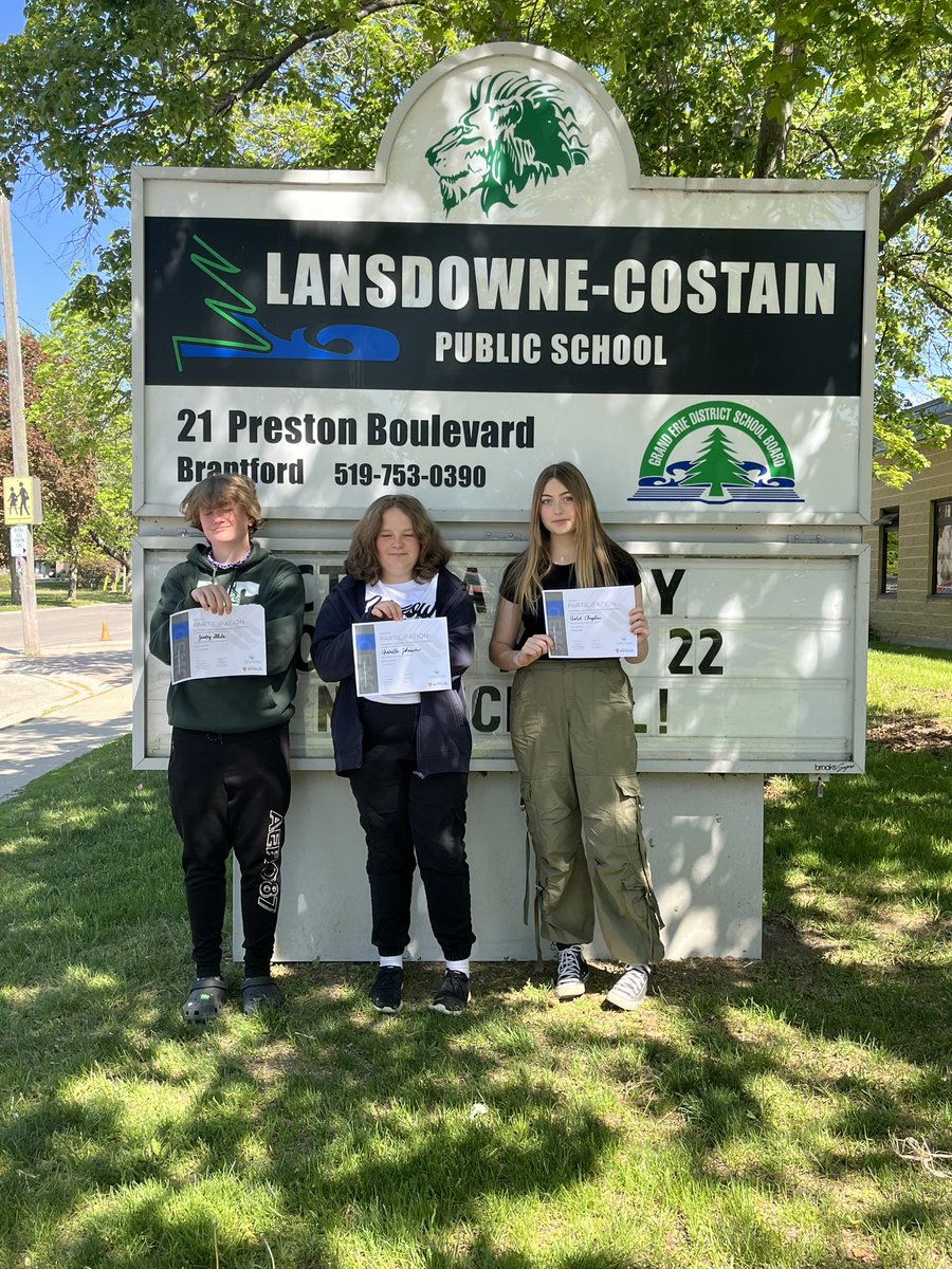 Congratulations to these amazing students who challenged the Gauss math contest today. Way to learn, lead and inspire. <a href="/lan_lions/">LanLions</a> <a href="/Mrs_Delfino_70/">Rebecca Delfino</a> <a href="/GEDSB/">Grand Erie District School Board</a>