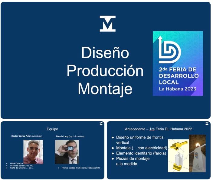 makercitos's tweet photo. #HOY

PDL #Makercitos presentó en Consejo Técnico Asesor @ampphv @IntendenteHV progreso de propuesta #diseño #producción #montaje área de #feria @gobhabana en @Expocuba1 donde se ubicará el municipio #HabanaVieja

Más detalles #MuyPronto @Camara_Comercio

https://t.co/LOmHCIl8gg https://t.co/1p329ph12L