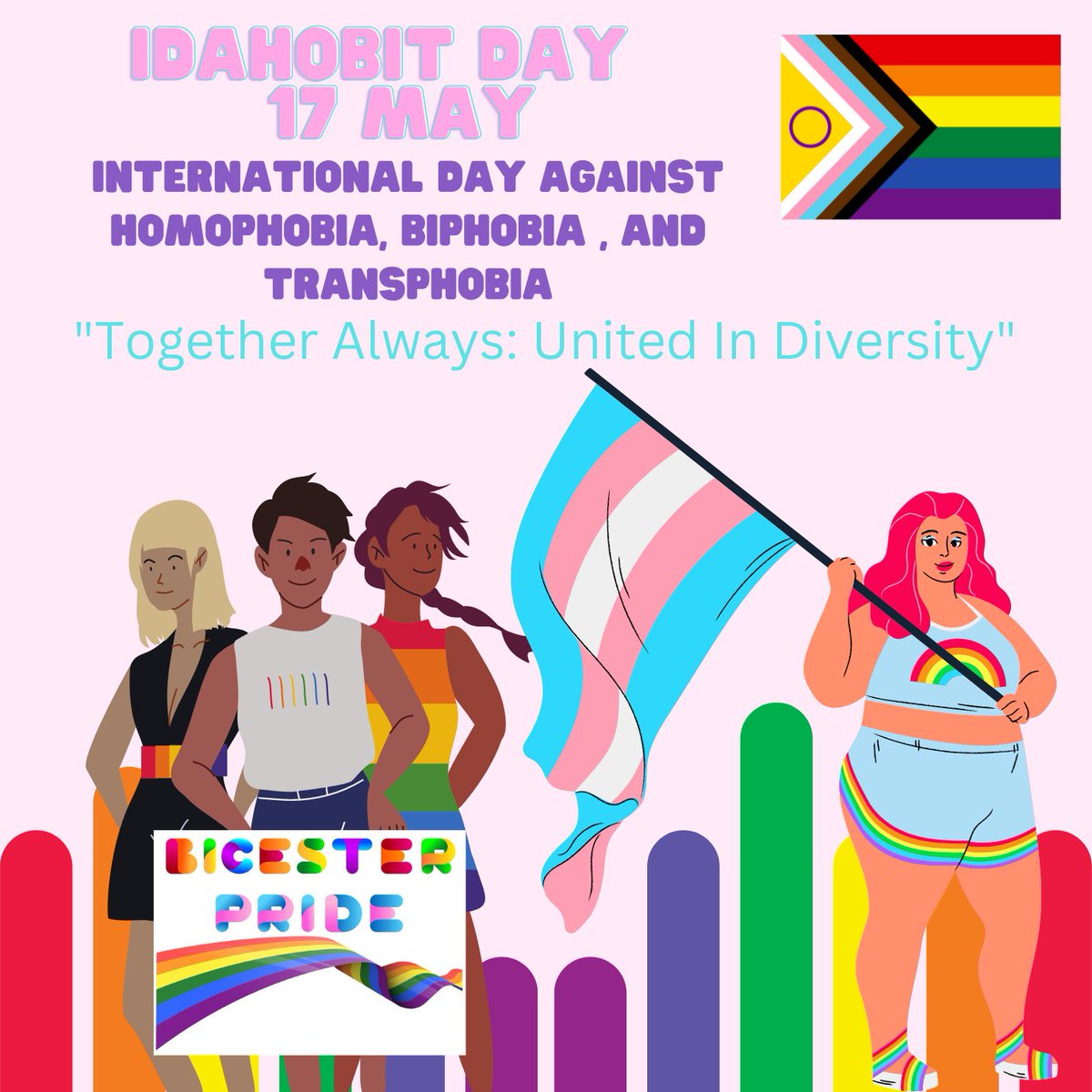 Today is #idahobit2023 - International Day Against Homophobia , Bi phobia &amp; Transphobia 🏳️‍🌈🏳️‍⚧️

Some of the things you can do are: 

🏳️‍🌈Speak up if you hear anything inappropriate 
🏳️‍⚧️Start an Lgbtq Network in your workplace
🏳️‍🌈Write a transgender policy for your office