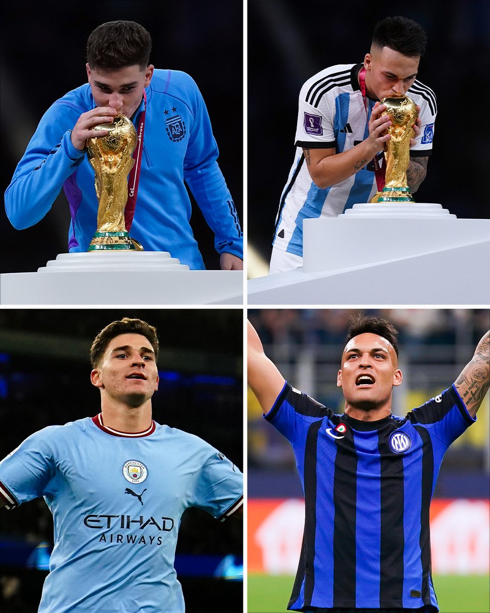 Lautaro x Álvarez: argentinos buscam entrar em seleta lista de vencedores  de Champions League e Copa do Mundo na mesma temporada - Lance!