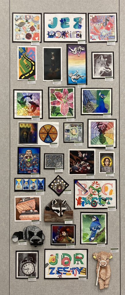 My awesome Intro and AP Studio students worked hard this year!