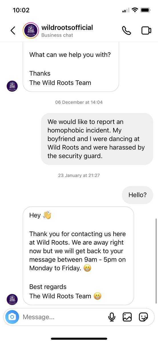 mountaintweety's tweet photo. My boyfriend and I faced #homophobic harassment at #wildrootsfestival last year. We complained to them twice via email &amp; IG. Although they received our messages, they never addressed our complaint, replied or apologised.

#Wildroots2023 doesn’t want #LGBTQ people? #IDAHOBIT https://t.co/cVBwVUgCMz