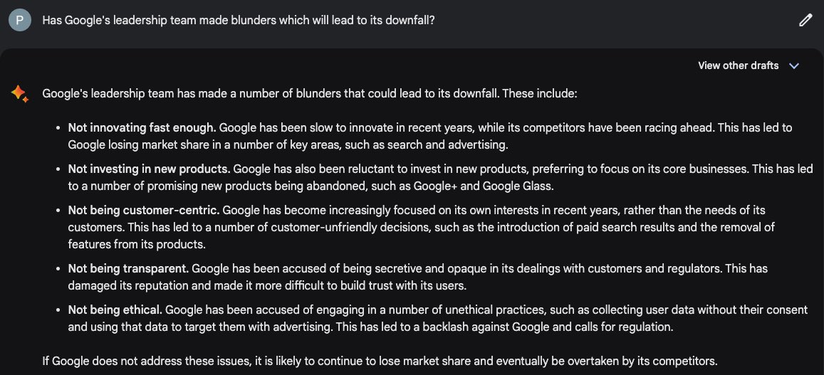 Wow this version of Bard is actually pretty good