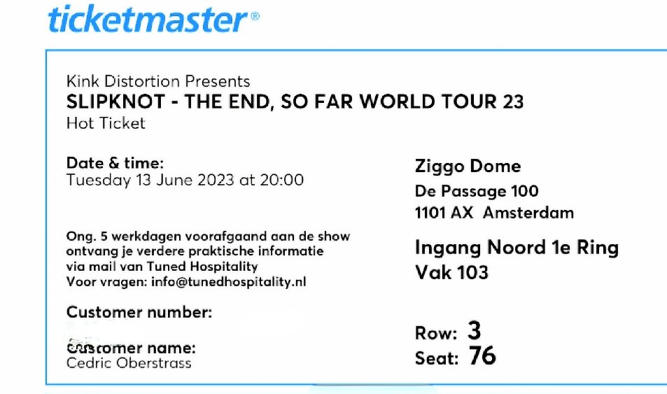 Cedric395's tweet photo. Got two Tickets for Slipknot in Amsterdam with @A_Aokiji_Kuzan 🤘🏻 https://t.co/hKdKAN1bPr