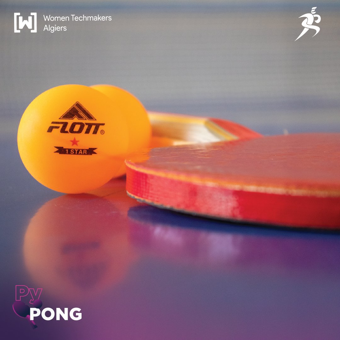 AlgiersWTM's tweet photo. After the informative workshop session, a fun competition of ping-pong took place 🔥 

Our attendees enjoyed ; learned how to track, strike and score the ball of both python and ping-pong through our event🏓!

#wtm #WTMAlgiers #SEC #pypong #event #Python https://t.co/QC9Jn6rOuj