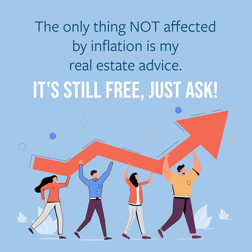 The only thing NOT affected by inflation is my real estate advice... It's still FREE, just ask! Call Roy Thomas at 902-497-3031 or schedule a call online bit.ly/3IXlOb0