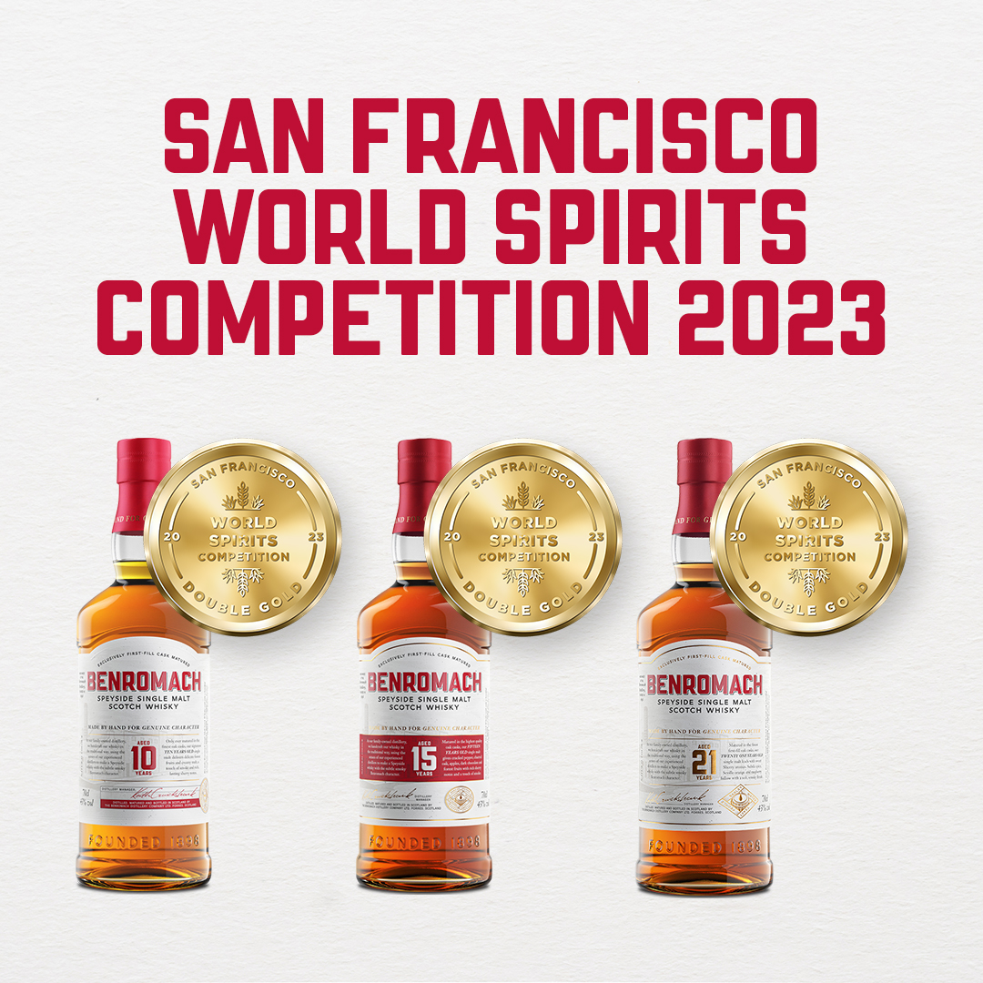 The @SFWSpiritsComp results are in! We’re proud to announce that our 10, 15 and 21-year-old single malts have each been presented with a prestigious Double Gold, the award reserved for spirits that receive a Gold medal from every one of the judges!