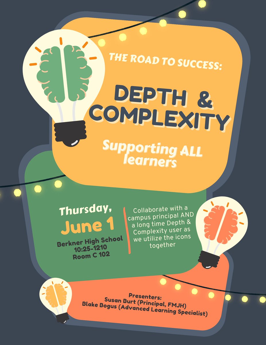 LESSSSSS GROWWWWW 😀🪴
Join @ForestMeadowJH principal @sburtrisd and I for this session as we present Multiple Perspectives of Depth & Complexity and how powerful it can be for teachers, and students in RISD @PLinRISD @gayajefferson @MorgenCrowder @byno_kristin @IamBranum #Grow23