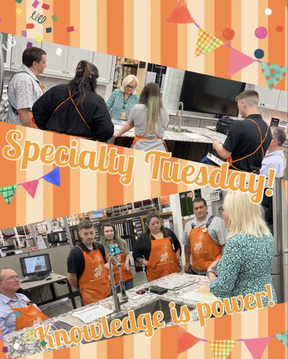 THDRobertAlonso's tweet photo. 🎉Specialty Tuesday!🎉 Special thanks to our friends at Cooper Flooring for sharing some knowledge with the team! #KnowledgeIsPower 
#SWBest https://t.co/jV6D66uvAJ