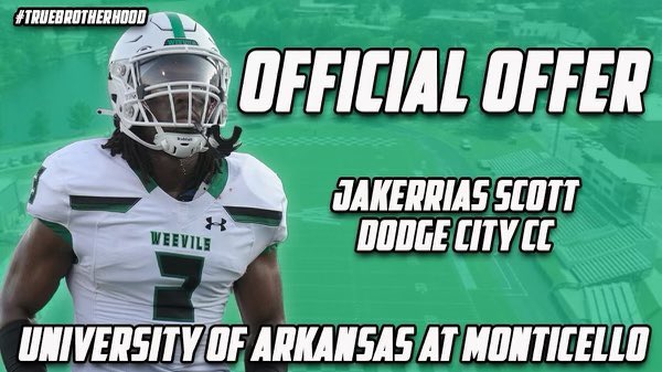 Blessed to receive a offer from University of Arkansas at Monticello @CoachWrightUAM <a href="/ShinerAustin13/">Austin J. Shiner</a>