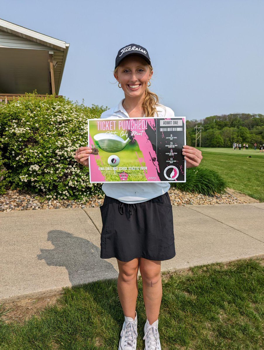 Congratulations to Senior, Lindsay Mescher on qualifying for the Class 1A Girls Golf State Championship at Cedar Point Golf Course in Boone on May 25 and 26. Good luck Lindsay! #gohawks <a href="/wghshawks/">Woodward-Granger High School</a> <a href="/wgcsdhawks/">Woodward-Granger CSD</a>