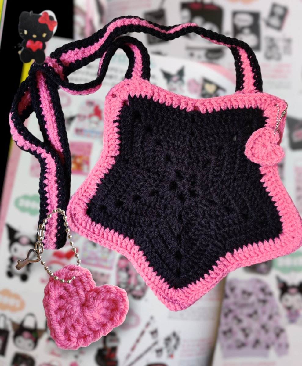 CutiesClubShop's tweet photo. Some Sanrio Inspired Crochet Star Bags coming tomorrow *ੈ✩‧₊˚ #sanrio #crochetstar #starbag https://t.co/lRTrJyjdAb