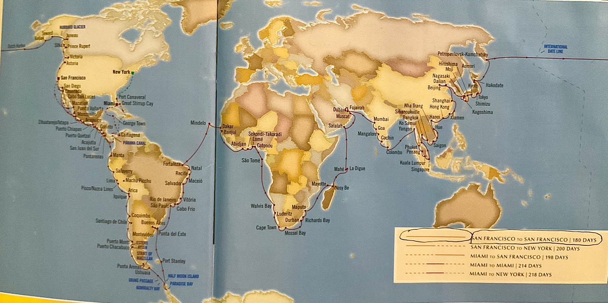 the #ultimate vacation -
friend on six month cruise
around the world

#HaikuChallenge #ultimate @Bleu_Owl #haiku #cruise #WorldCruise #map #world
#OceaniaCruises #micropoetry #photography #envious