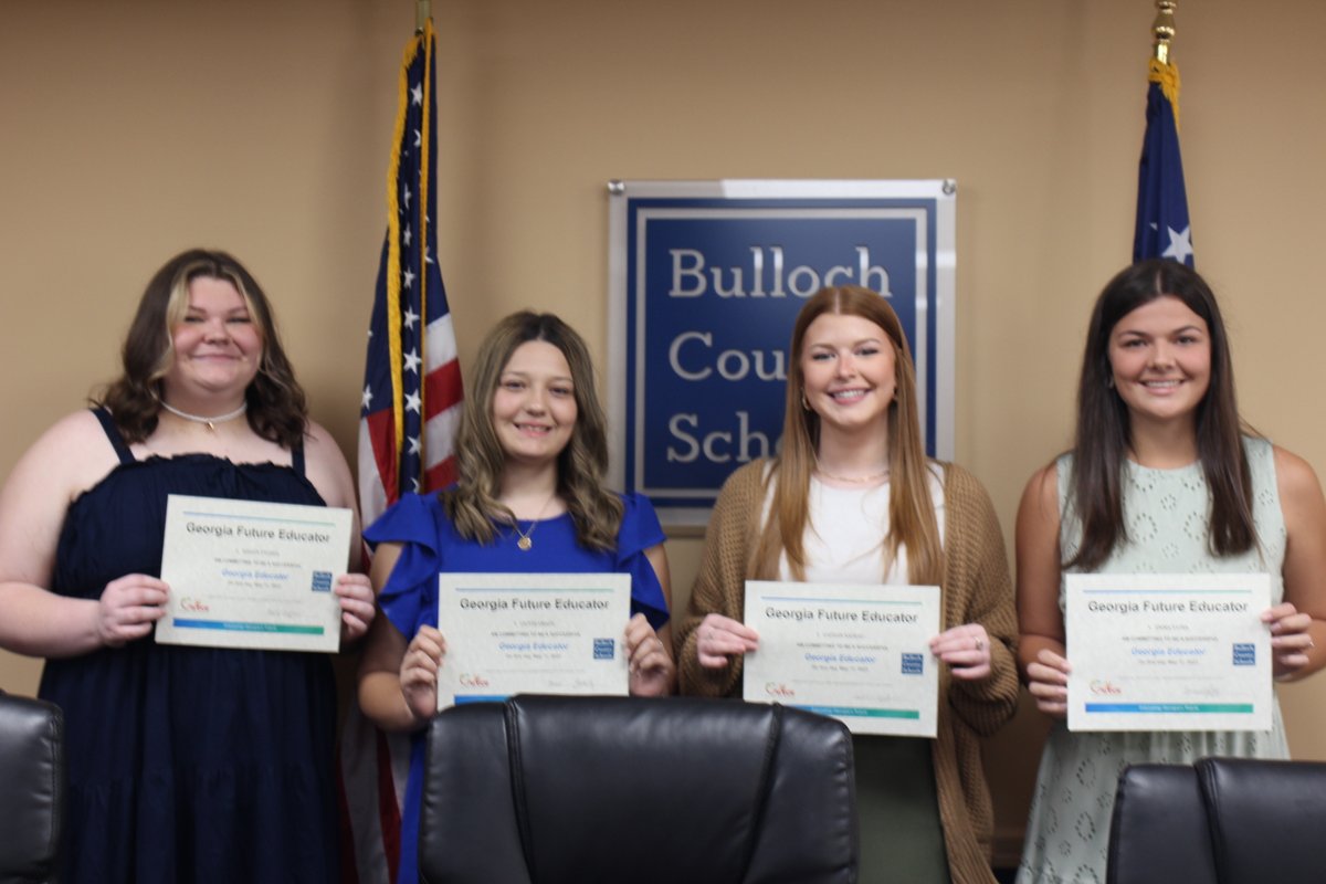 Future educators honored on signing day; Five seniors plan careers in education. #FutureGAEducators #FGEDay #EducatingGAsFuture #RethinkHighSchool #CareerPathways #Education #TeachersRock bcss-ga.schoolloop.com/pf4/cms2/news_…