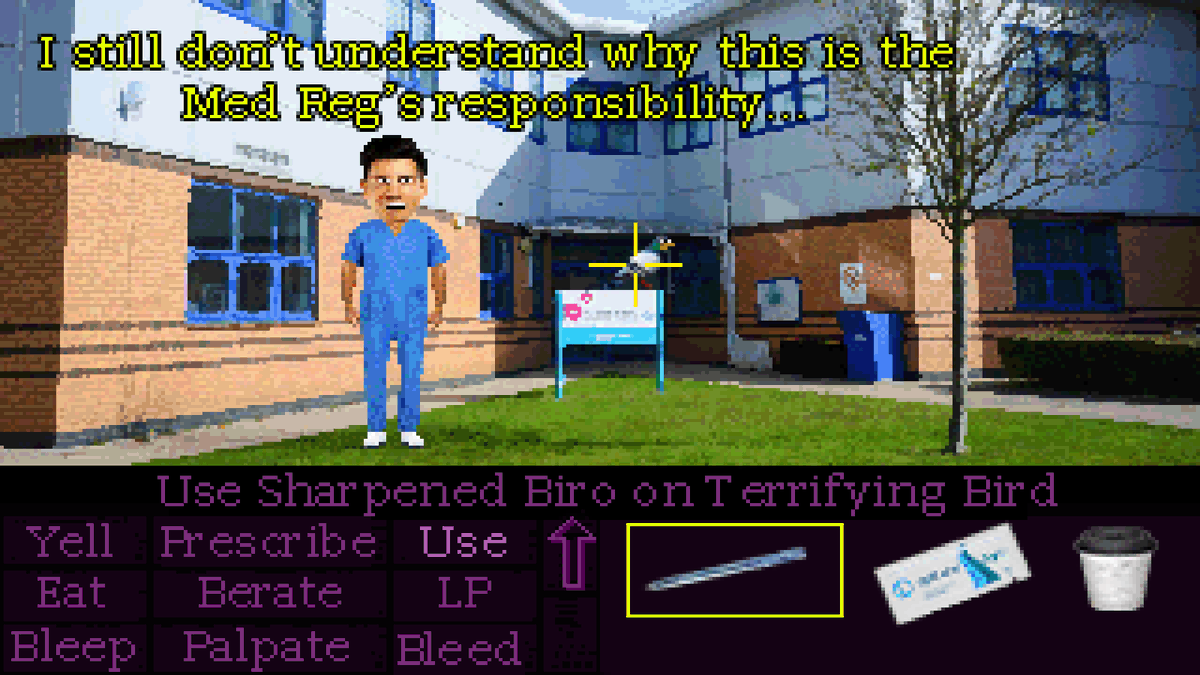 zackferguson's tweet photo. Did anyone ever play any of the Doctor's Quest games? They were massive in the 80s and 90s - started out as a text adventure before going point-and-click, then jumped the shark when they tried to turn it into a First Person Shooter. Definitely inspired me to become a doctor! https://t.co/sak70sQoyi