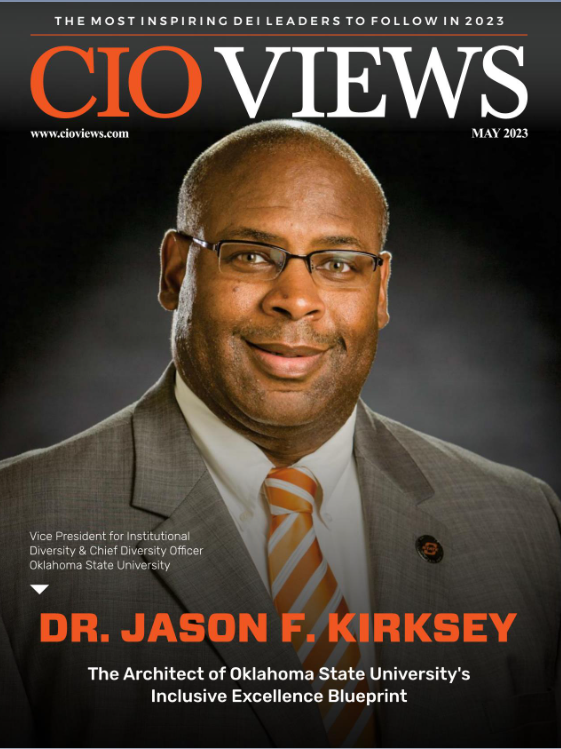 Dr. Jason F. Kirksey, VP for Institutional Diversity &amp; Chief Inclusion Officer <a href="/okstate/">Oklahoma State Univ.</a>, is on the cover of CIO Views' "Most Inspiring DEI Leaders to Follow in 2023," which has named him, "The Architect of OSU's Inclusive Excellence Blueprint!" Read it @ bit.ly/41NJyWD