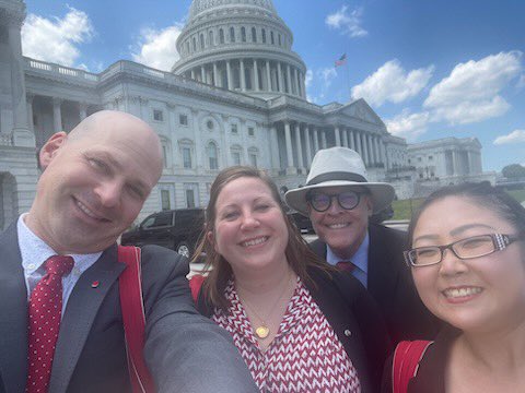 Thanks Lina with <a href="/Hickenlooper/">John Hickenlooper</a> and Tara with <a href="/SenatorBennet/">Michael Bennet</a> for your time today from CO @LLSAdvocacy. Support of #AKACA and clinical trial diversity 🏆 for all #LLSAction