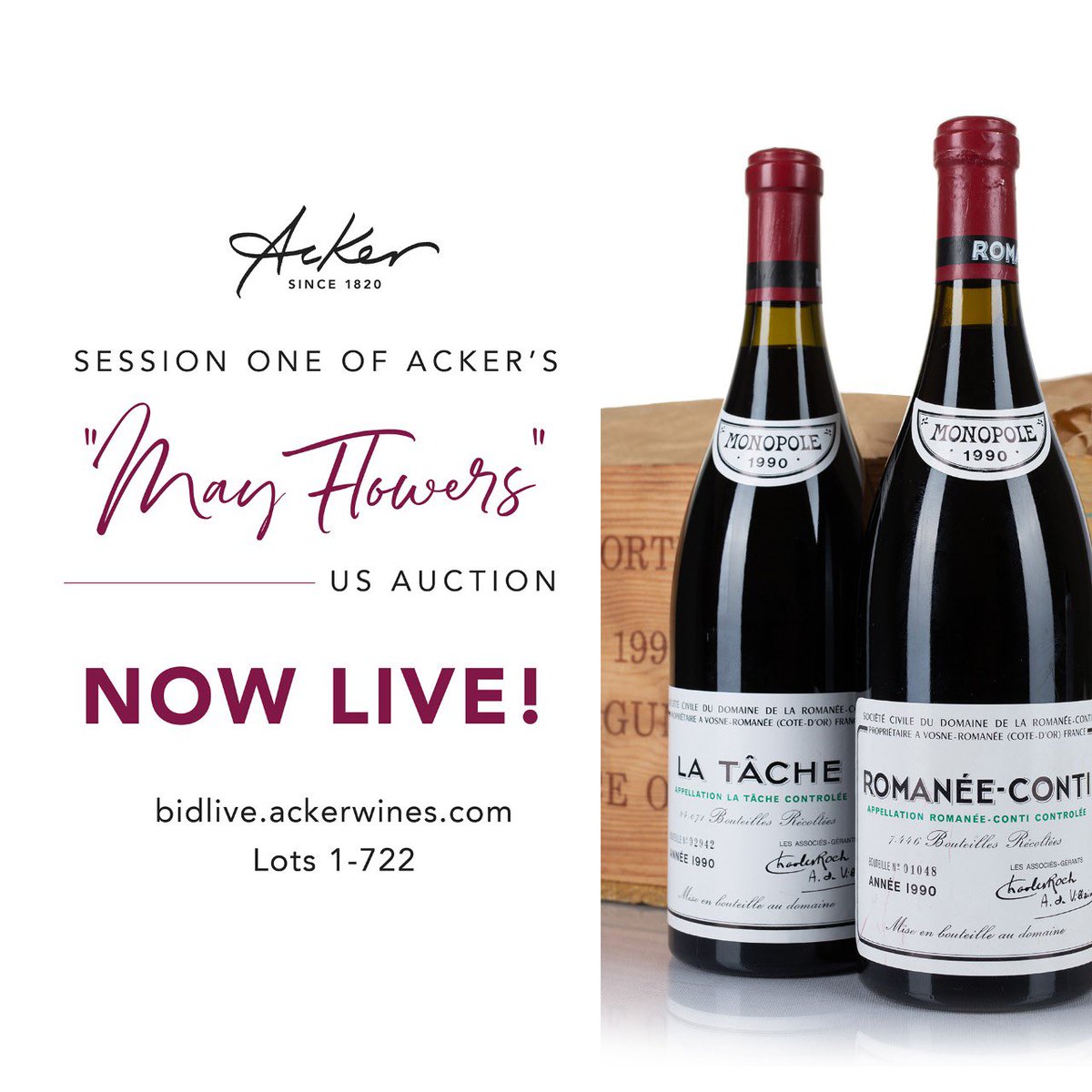 Day One of our “May Flowers” auction is NOW LIVE! bit.ly/MayFlowers23