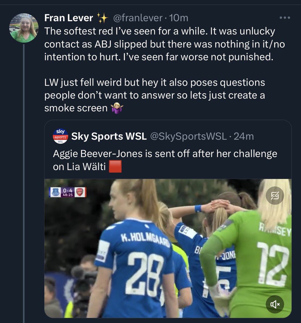 fr*n lever you do not deserve a platform in woso media with the shite you spew from your mouth on a day to day basis