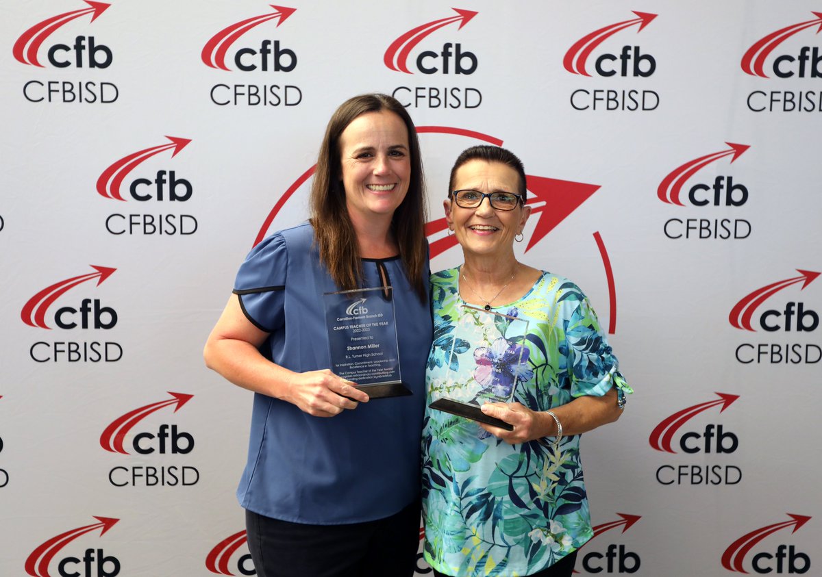 CFBISD's tweet photo. CFBISD hosted it's annual Teachers of the Year event. 38 teachers were recognized as their campuses Teacher of the Year. Congratulations to Elementary  winner, Valeria Rodriguez & Secondary winner, Paula Brown. Read more, & see videos/photos here, https://t.co/5Zd577CDJK