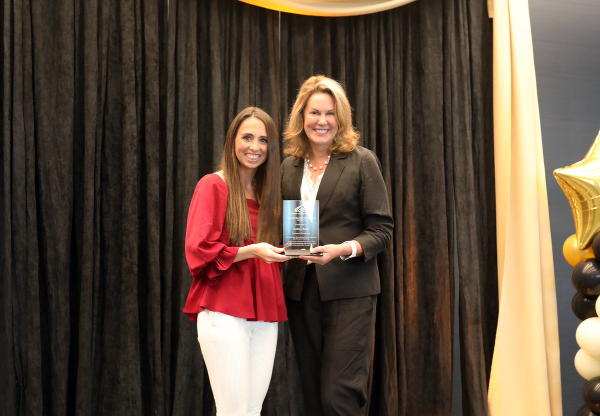 CFBISD's tweet photo. CFBISD hosted it's annual Teachers of the Year event. 38 teachers were recognized as their campuses Teacher of the Year. Congratulations to Elementary  winner, Valeria Rodriguez & Secondary winner, Paula Brown. Read more, & see videos/photos here, https://t.co/5Zd577CDJK