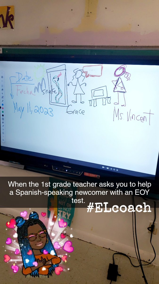 When you refer to #sketchnoting in order to explain stories on a 1st grade assessments. 
Ask me if she understood the assignment !🙌🏾 Score!
@MIEE_Louisiana
#ELcoach #SJBPschools #sketchnote 
#MicrosoftEDU #MIEExpert #MIEE #MIEFellow #MIEELA #letsgreaux #GulfCoastMIEE