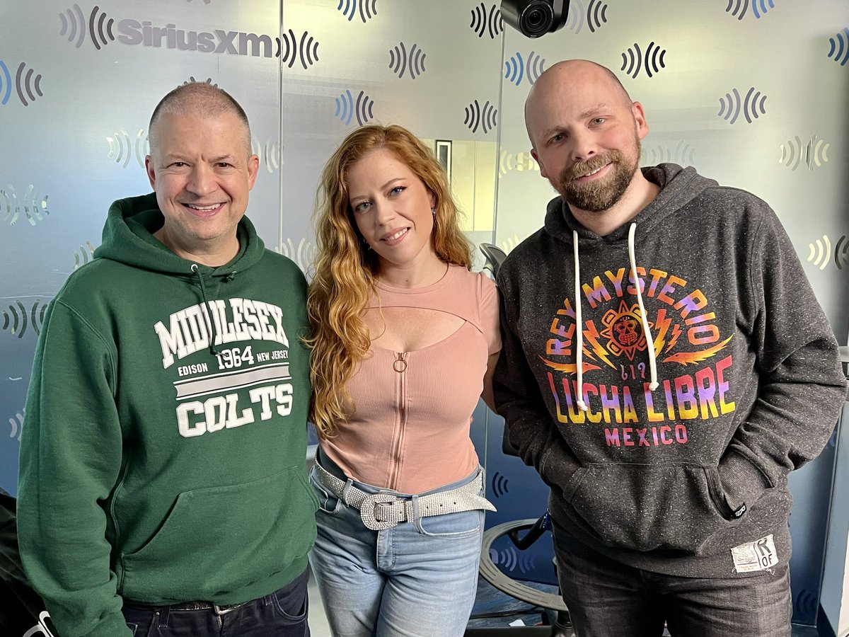 Thanks to @ChrissieMayr for hanging out with #JimAndSam this morning! Check out the full episode now on the @SIRIUSXM app.