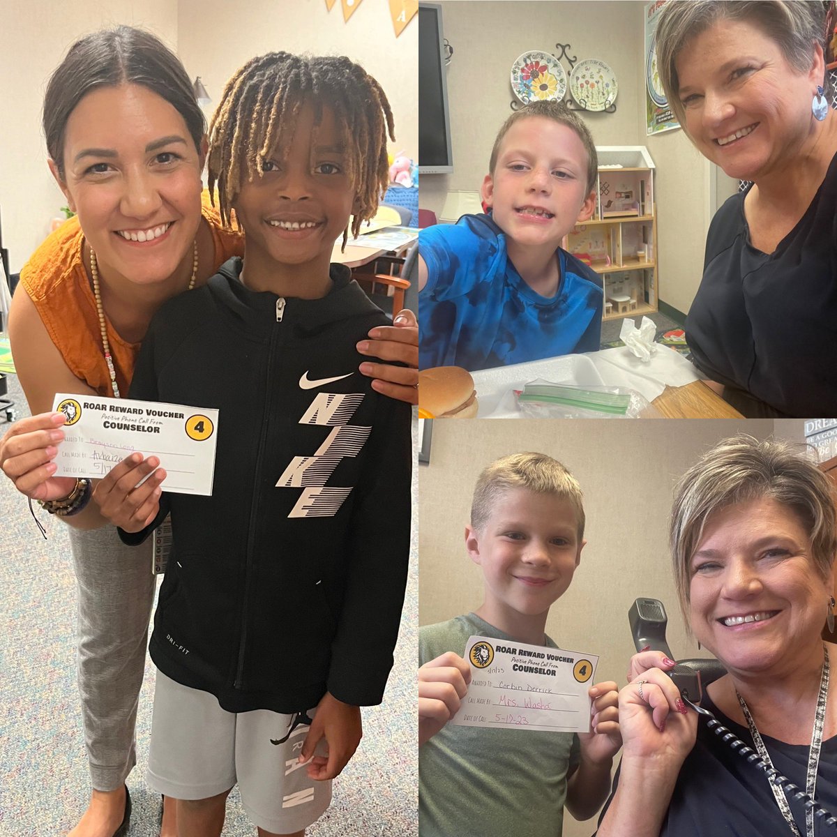 presscounselor's tweet photo. More lunches and phone calls with counselors from cashed in ROAR tickets! https://t.co/AAo5zMsJLt