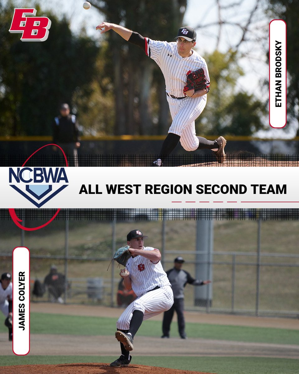 🚨 CONGRATULATIONS TO ETHAN BRODSKY AND JAMES COLYER!

Both <a href="/PiosBaseball/">EBPiosBaseball</a> pitchers were named to the 2023 <a href="/NCBWA/">NCBWA</a> All West Region Second Team after outstanding seasons on the mound!

#BuildTheBrand