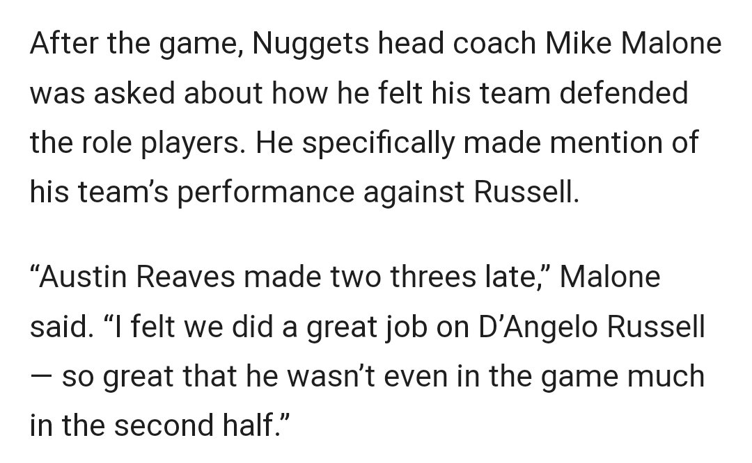 Harrison Faigen on Twitter "What did D'Angelo Russell do to Mike