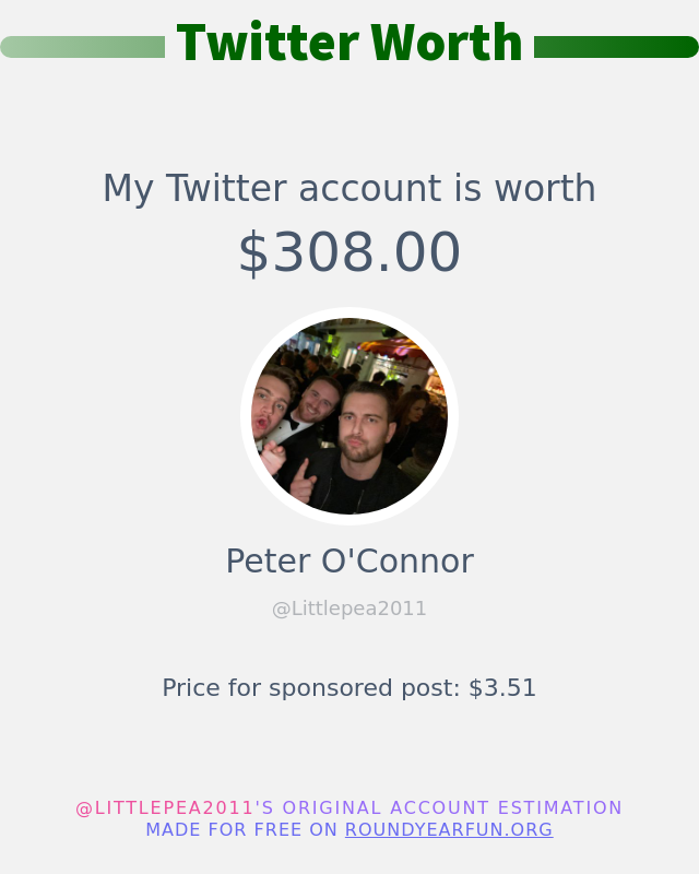 Peter O'Connor tweet media