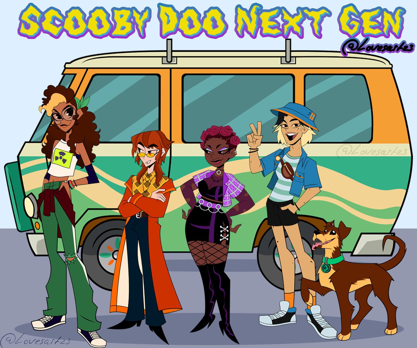 Lovesart23 ♠️🖤🩶🤍💜 on Twitter "Next Generation Scooby Doo this all takes place 50 yrs in the