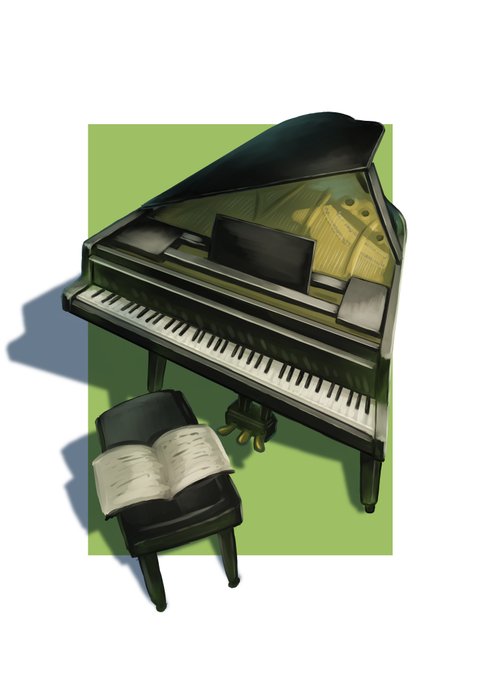 「piano simple background」 illustration images(Latest)