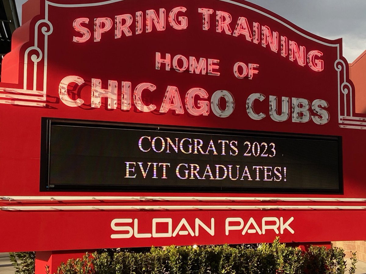 Congratulations to our Cactus Shadows Falcons who completed their EVIT training! The EVIT Completion Ceremonies were held May 15th &amp; 16th at the Cubs Stadium Sloan Park in Mesa.