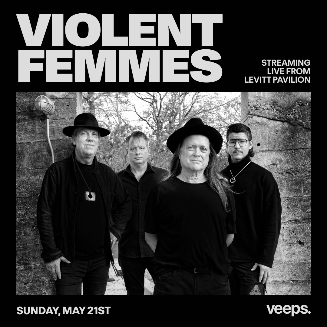 .@violentfemmes are celebrating 40 years of their debut album this Sunday - join them with livestream tickets to the show, exclusively on @Veeps. 

Tickets on sale now at 
veeps.events/ViolentFemmesL….