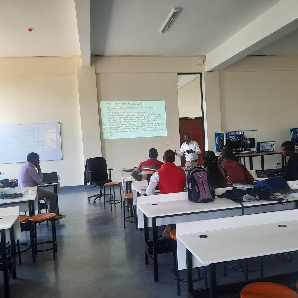 In the framework of AFTER Project funded by AFD, 12 instructors from IPRC Tumba &amp; IPRC Kigali are attending  a 5-days training on *build and maintain SCADA system, from Dedan Kimathi university of technology trainers.