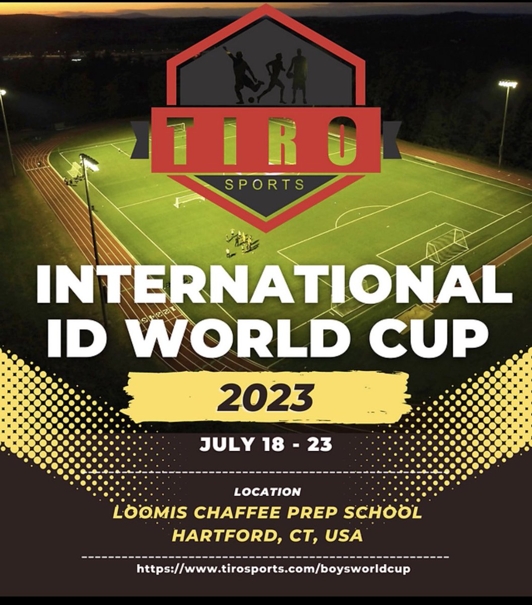 Just a friendly reminder I’m playing
this year in the <a href="/TiroSports/">Tiro Sports</a> International ID World Cup this summer.  Can’t wait. 

Come see me play stateside. 

 #uncommitted #2024soccer #soccer #menscollegesoccer #soccerrecruit #soccerrecruiting #winger #midfielder #highschoolsoccer