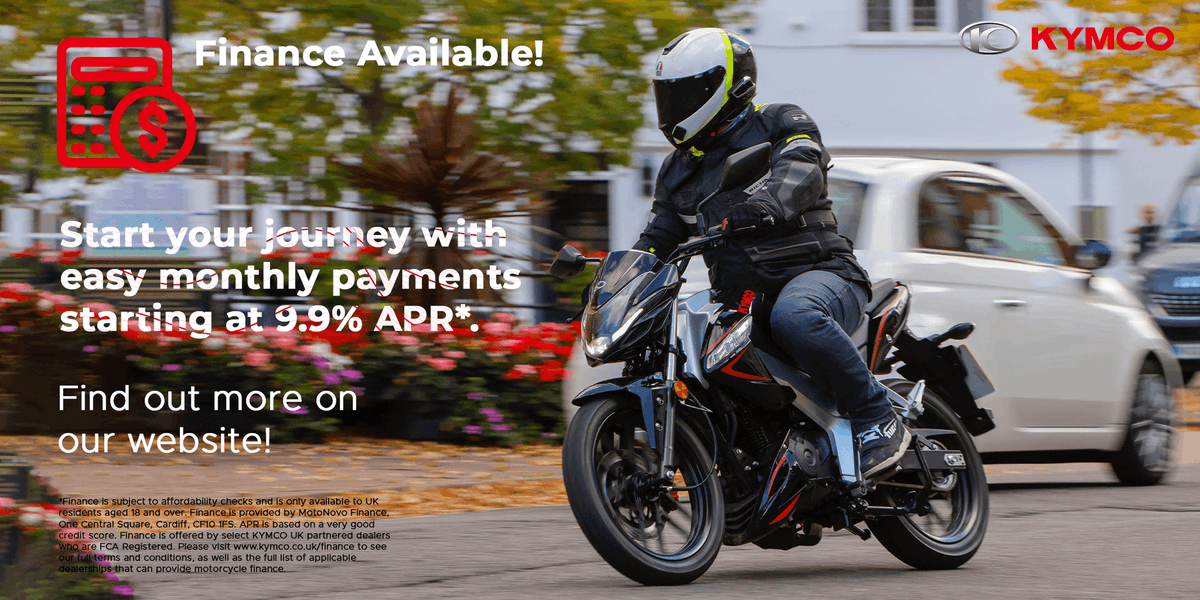 We are excited to announce that some of our qualifying dealerships can provide curated finance options for all of our KYMCO motorcycle products! Visit our website for more information, eligible dealers and representative examples! (T&C's apply)