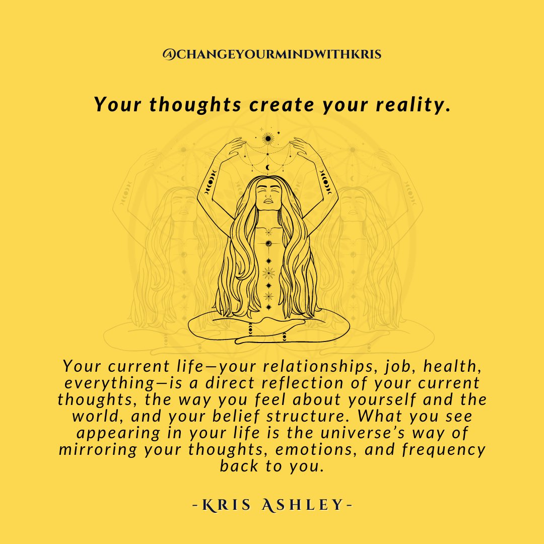 Your thoughts create your reality.

Visit changeyourmindtochangeyourreality.com/orderbook to pre-order my book and get my new course for FREE when you do! 

#krisashley #changeyourmindwithkris #thoughtscreatereality #raiseyourvibrations #lawofattraction #lawofattractionquotes