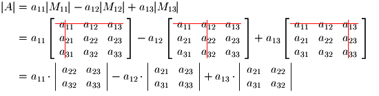 4esn0k's tweet image. Can #MathML do something like on the picture? Seems, not: 1) &lt;menclose&gt; is not in the Core; 2) does &lt;menclose&gt; have a11y to tell that it is crossed out element? 3) paddings inside of &lt;mtd&gt; and non-cross-browser issues with paddings