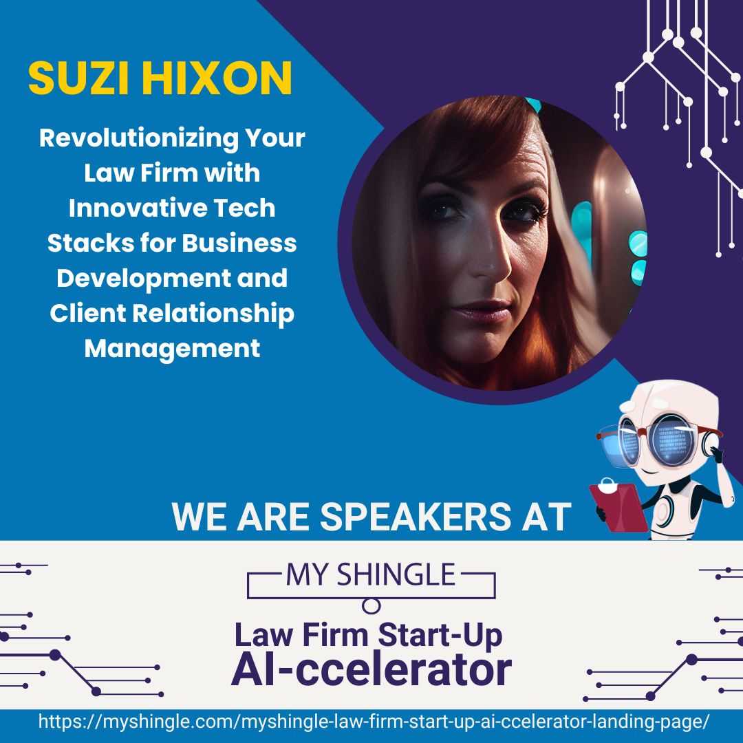 suzihixon's tweet photo. 📢 Excited to announce I'll be speaking at the Law Firm Start-Up AI-ccelerator tomorrow! We'll explore how #AI can revolutionize your law firm with innovative tech stacks. #LawFirmStartup #AIccelerator #LegalTech https://t.co/y3oicn37Iq