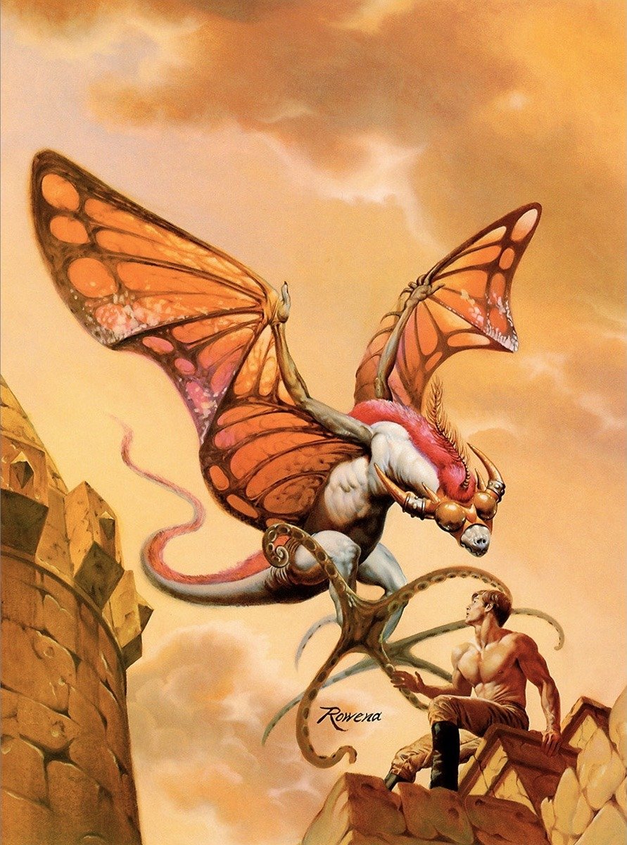 cimerians's tweet photo. Clark Ashton Smith's "The City of the Singing Flame" cover by Rowena Morrill (1981)
#fantasyart #scifiart https://t.co/GFTU6G8MbG