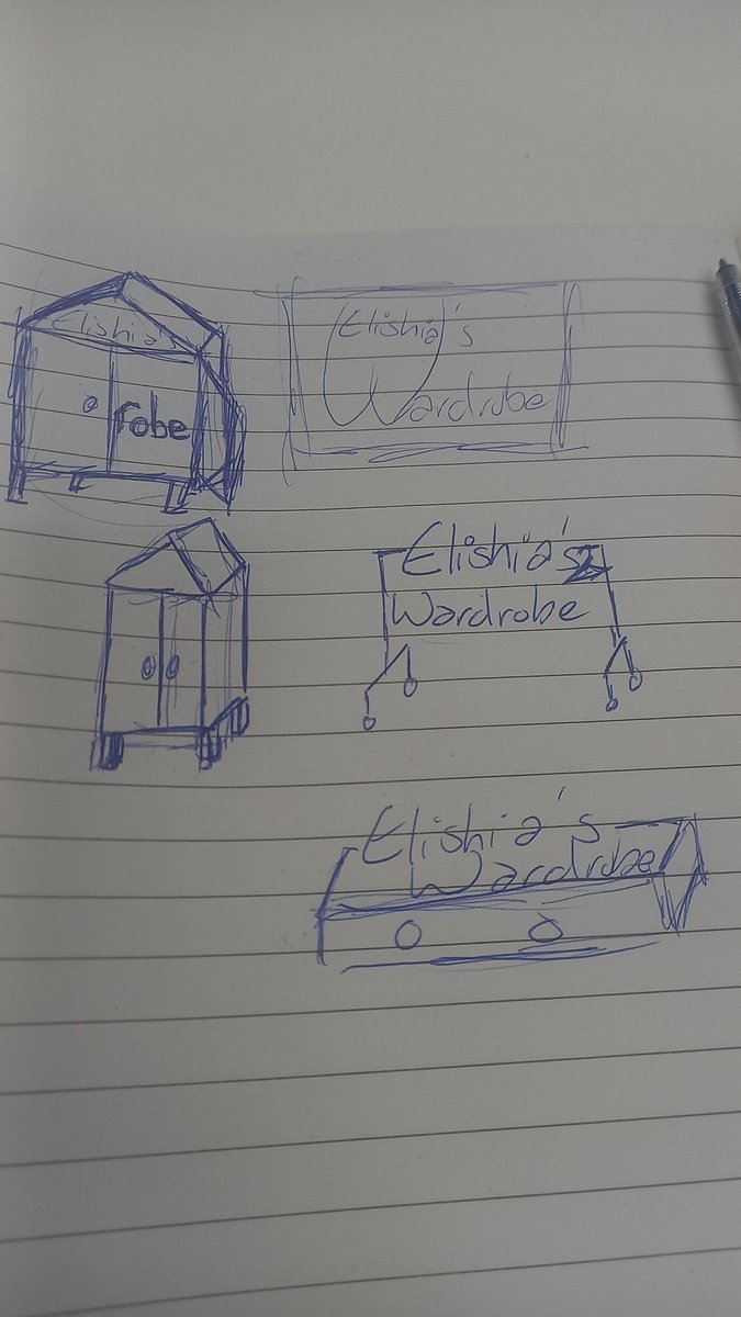 Not me trying to design a logo before work while doubting my abilities to sew 😅😅