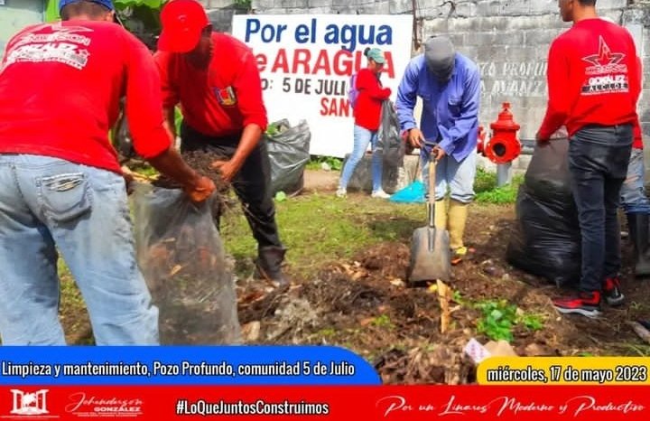 El equipo de SAPMIDSFLA, realiza limpieza y mantenimiento al pozo profundo de la comunidad 5de Julio, avanzando en la construcción del #LinaresModernoYProductivo 
#PoesíaParaLaPaz